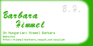 barbara himmel business card